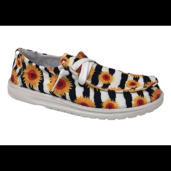 Stripes/Zebra & Sunflowers Gypsy Jazz Loafers - Picture 10 of 10